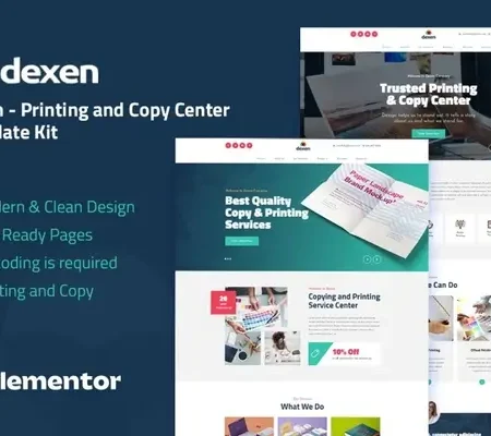 Dexen – Printing & Copy Center Elementor Template Kit