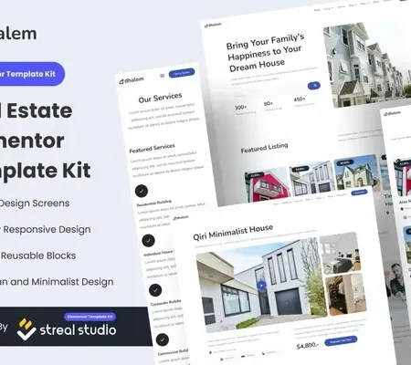 Dhalem Real Estate Elementor Template Kit