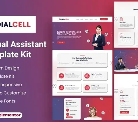 DialCell – Call Center Services & Telemarketing Elementor Template Kit
