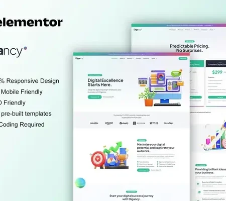 Digancy – Digital Agency Elementor Template Kit
