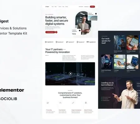 Digest – IT Services & Solutions Elementor Template Kit