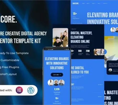 Digicore – Creative Digital Agency Elementor Template Kit