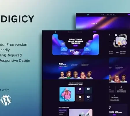 Digicy – Digital Marketing Agency Elementor Template Kit