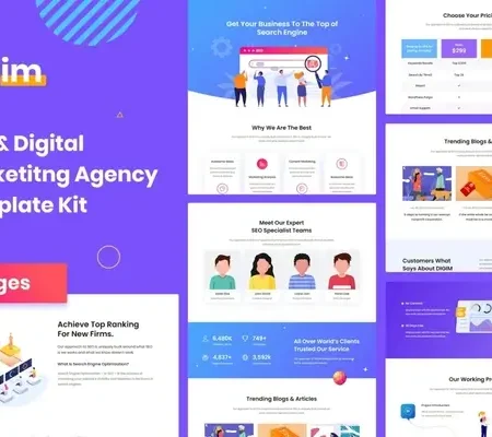 Digim – SEO & Digital Marketing Template Kit