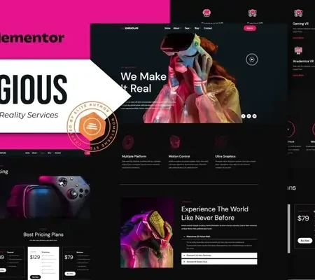 Digious – Virtual Reality Services Elementor Template Kit