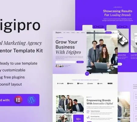 Digipro – Digital Marketing Agency Elementor Template Kit