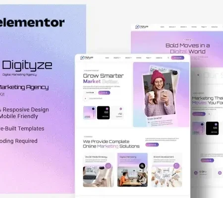 Digityze – Digital Marketing Agency Elementor Template Kit