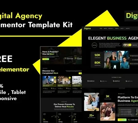 Digma – Creative Digital Agency Elementor Template Kit