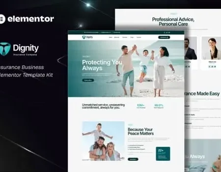 Dignity – Insurance Business Elementor Template Kit