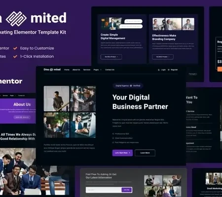Dinamited – Digital Marketing & Business Elementor Template Kit