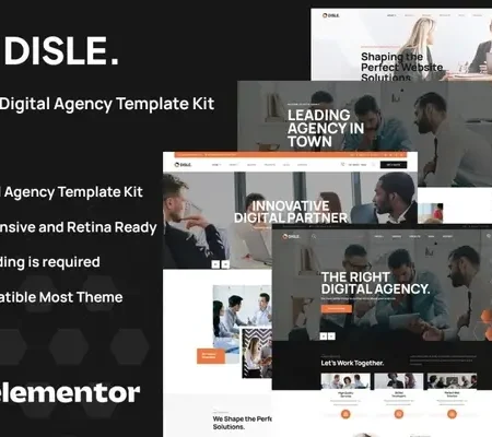 Disle – Digital Agency Elementor Template Kit