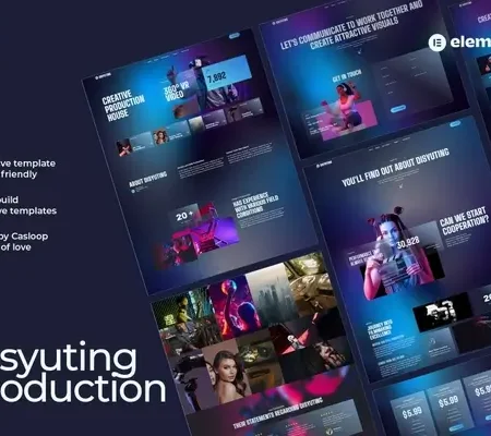 Disyuting – Production House Elementor Template Kit