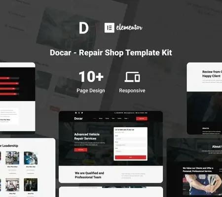 Docar – Repair Shop Elementor Template Kit