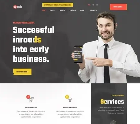 Docle – Digital Agency Services Template Kit