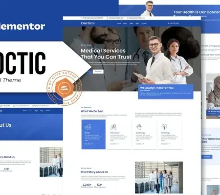Doctic – Medical Elementor Template Kit