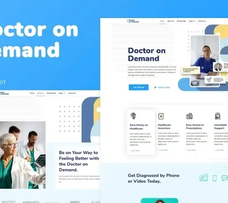 Doctor on Demand – Online Consultations Elementor Template Kit