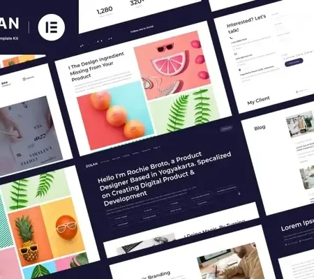 Dolan – Personal Portfolio Elementor Template Kit