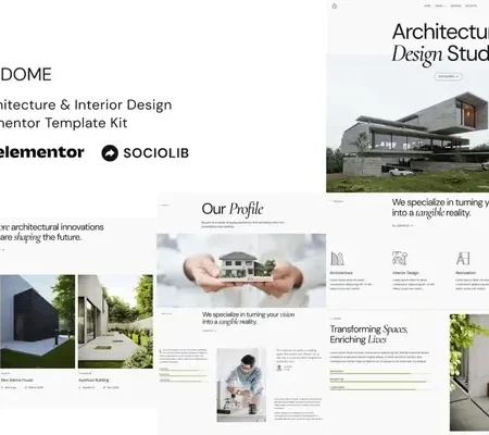 Dome – Architecture & Interior Design Elementor Template Kit