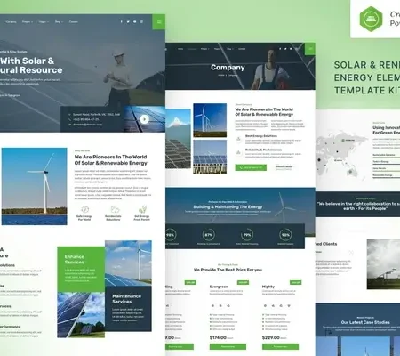Dometric – Solar & Renewable Energy Elementor Template Kit