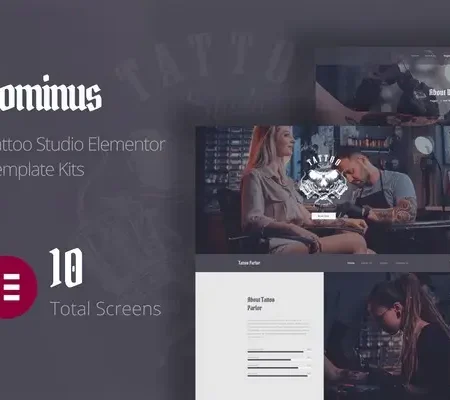 Dominus – Tattoo Studio Elementor Template Kits