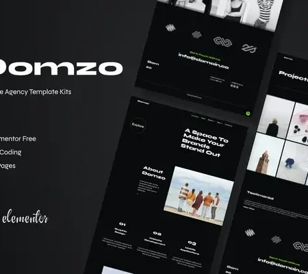 Domzo – Creative Agency Elementor Template Kit