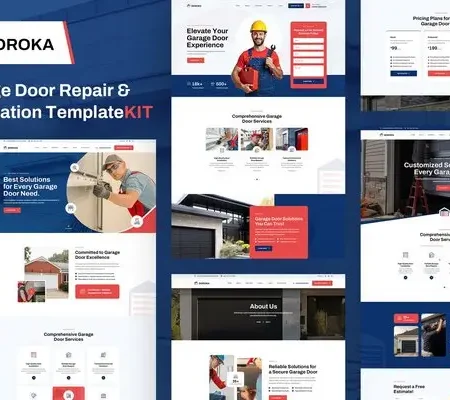 Doroka | Garage Door Repair Elementor Template Kit