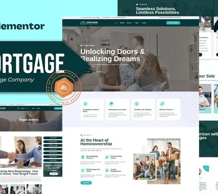 Dortgage – Mortgage Company Elementor Template Kit