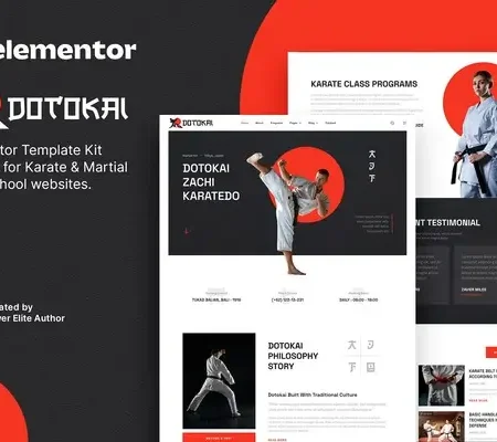 Dotokai – Karate & Martial Arts School Elementor Template Kit