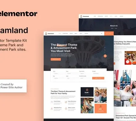 Dreamland – Amusement & Theme Park Elementor Template Kit
