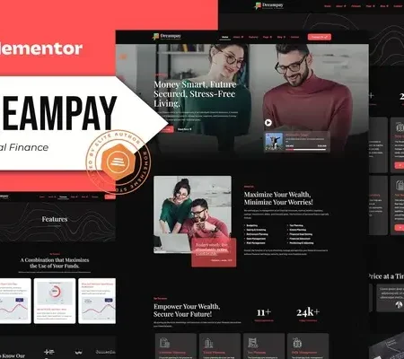 Dreampay – Personal Finance Elementor Pro Template Kit
