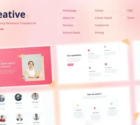 Dreative | Digital Agency Elementor Template Kit