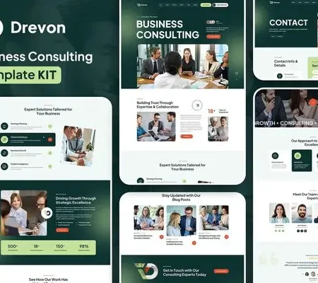 Drevon – Business Consulting Elementor Template Kit