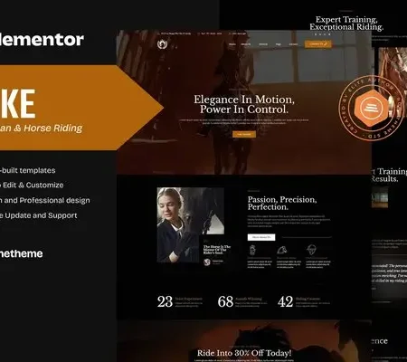 Duke – Equestrian & Horse Riding Elementor Template Kit