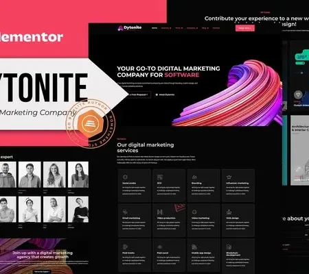 Dytonite – Digital Marketing Company Elementor Pro Template Kit