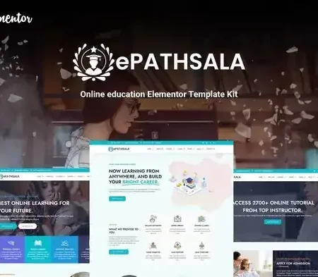 ePathsala – Online Education Elementor Template Kit