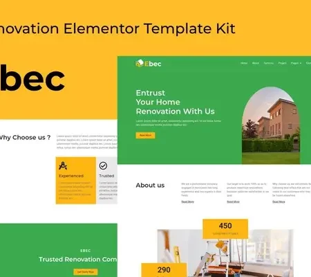Ebec – Renovation Elementor Template Kit