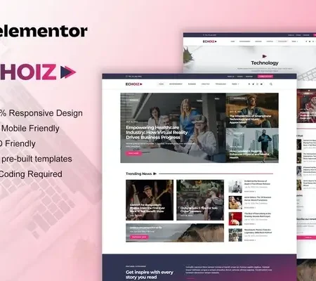 Echoiz – News & Magazine Elementor Pro Template Kit