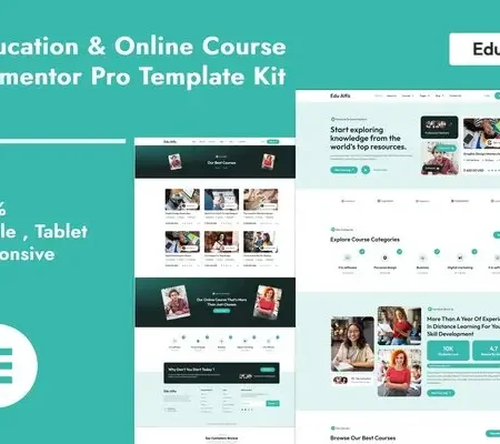 EduAlfa – Education & Online Course Elementor Pro Template Kit