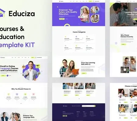 Educiza – Courses & Education Elementor Template Kit