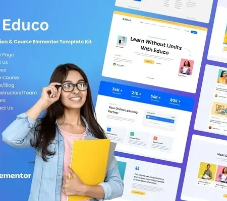 Educo – Education & Online Course Elementor Template Kit