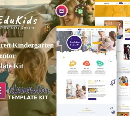 EduKids – Children Kindergarten Elementor Template Kit