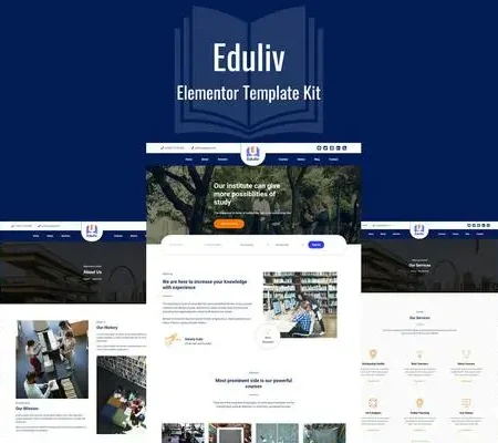 Eduliv – Education Elementor Template Kit