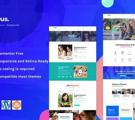 Edus – Online Education Elementor Template Kit