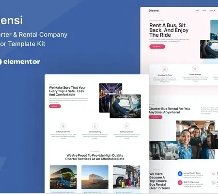 Efisiensi – Bus Charter and Rental Company Elementor Template Kit