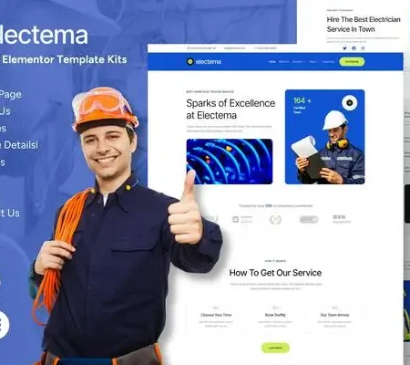 Electema – Electrician Service Elementor Template Kit