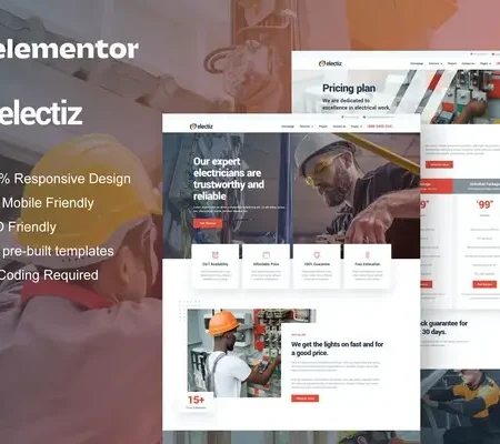 Electriz – Electrical Installation & Maintenance Service Elementor Template Kit