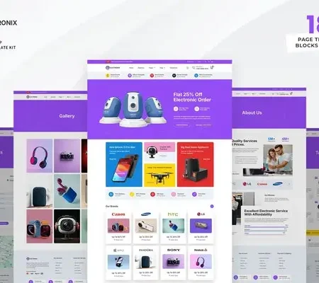 Electronix – Electronics Shop Elementor Template Kit