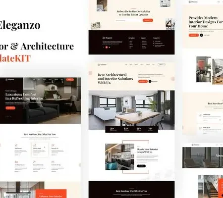 Eleganzo – Interior & Architecture Elementor Template Kit