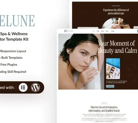 Elune – Beauty Spa & Wellness Elementor Template Kit