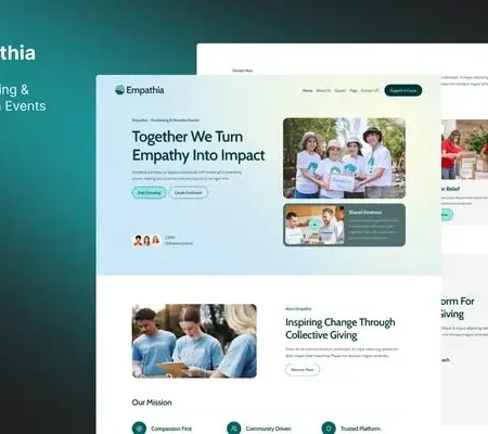 Empathia – Fundraising & Donation Events Website Elementor Template Kit